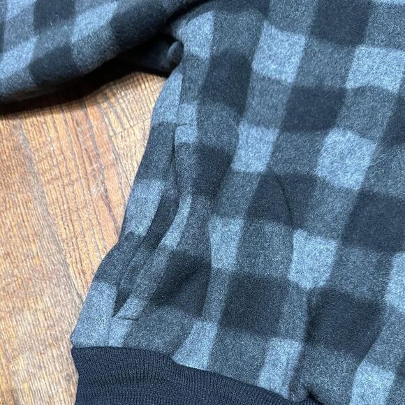 Vintage 80’s Seagrams Canadian Hunter Whiskey Plaid Pullover Jacket - Picture 5 of 7